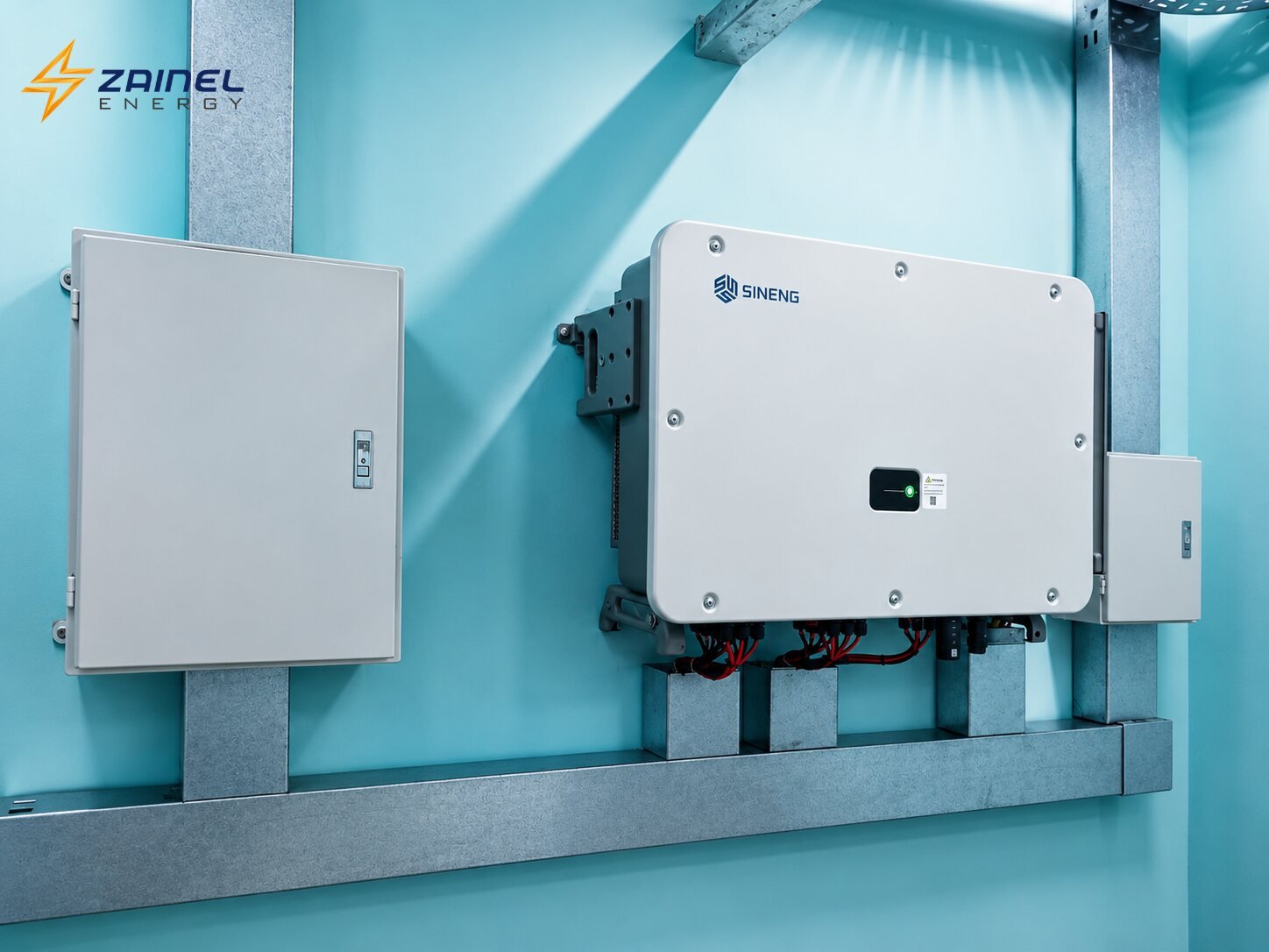 Industrial solar inverter installation